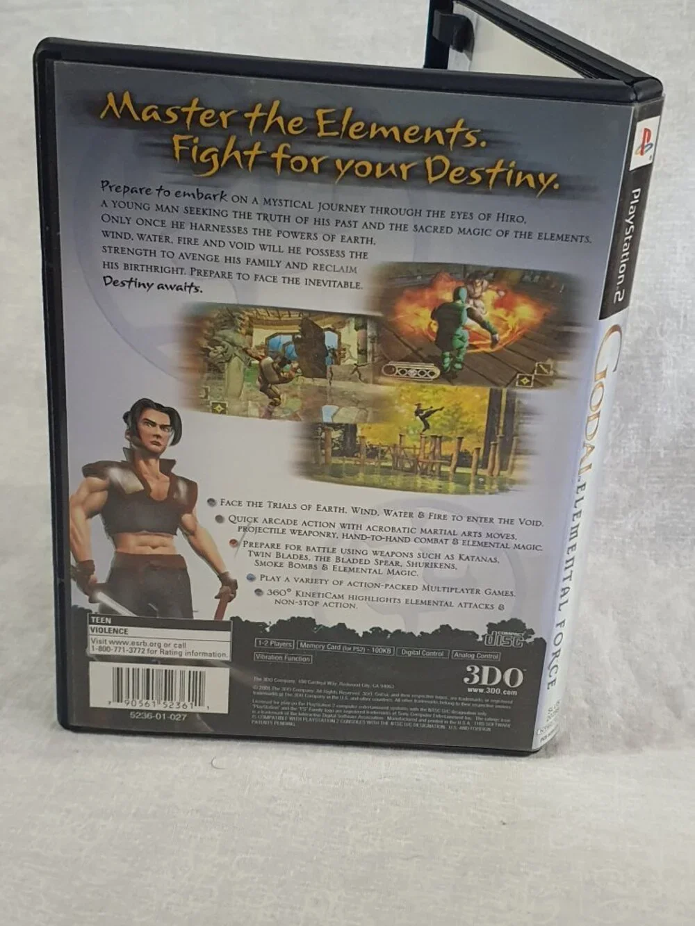Godai Elemental Force - Sony Playstation 2 PS2 - CIB Complete - Tested Good Disc